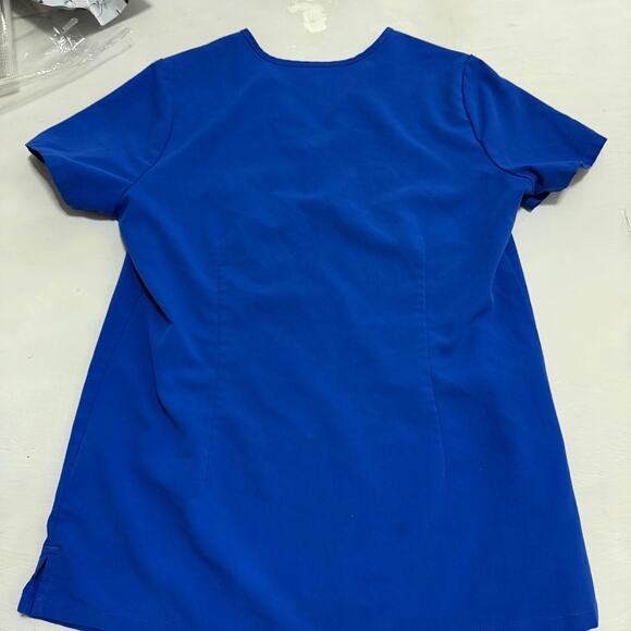 Figs blue scrub top sz XS nurse medical have some wear - Picture 11 of 12